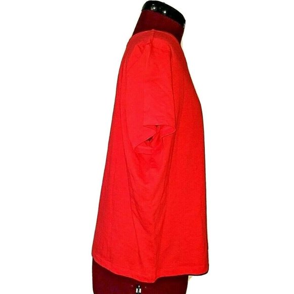 BP. Womens Pocket Tee Red Hibiscus Size XL NWOT - Picture 4 of 5